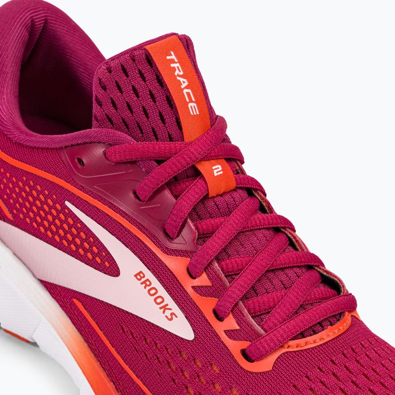 Brooks Trace 2 moteriški bėgimo bateliai sangria/red/pink 8