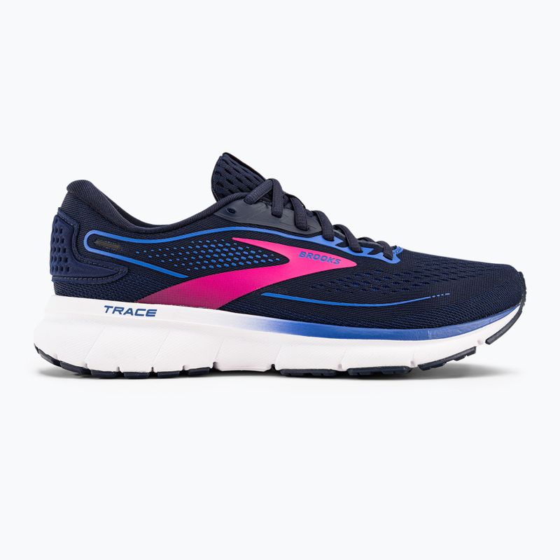 Brooks Trace 2 moteriški bėgimo bateliai Peacoat/blue/pink 2