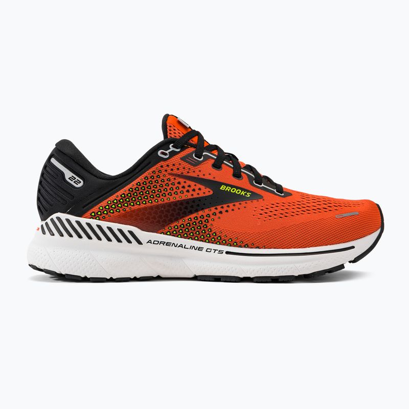 Brooks Adrenaline GTS 22 orange/black/white vyriški bėgimo bateliai 2