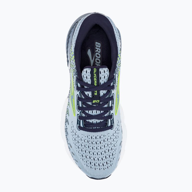 Moteriški bėgimo bateliai Brooks Glycerin GTS 20 light blue/peacoat/nightlife 9