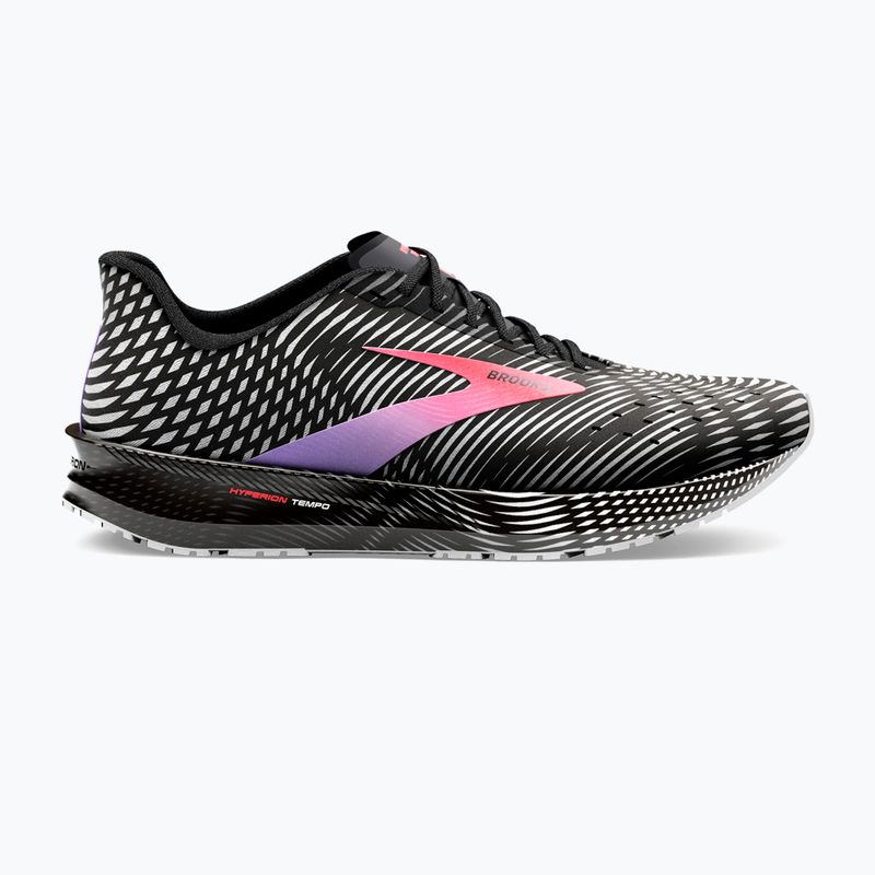 Brooks Hyperion Tempo moteriški bėgimo bateliai juoda/koralinė/violetinė 11