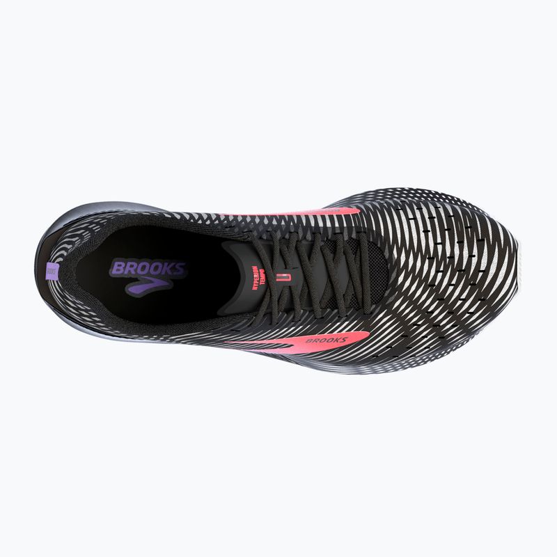 Brooks Hyperion Tempo moteriški bėgimo bateliai juoda/koralinė/violetinė 13