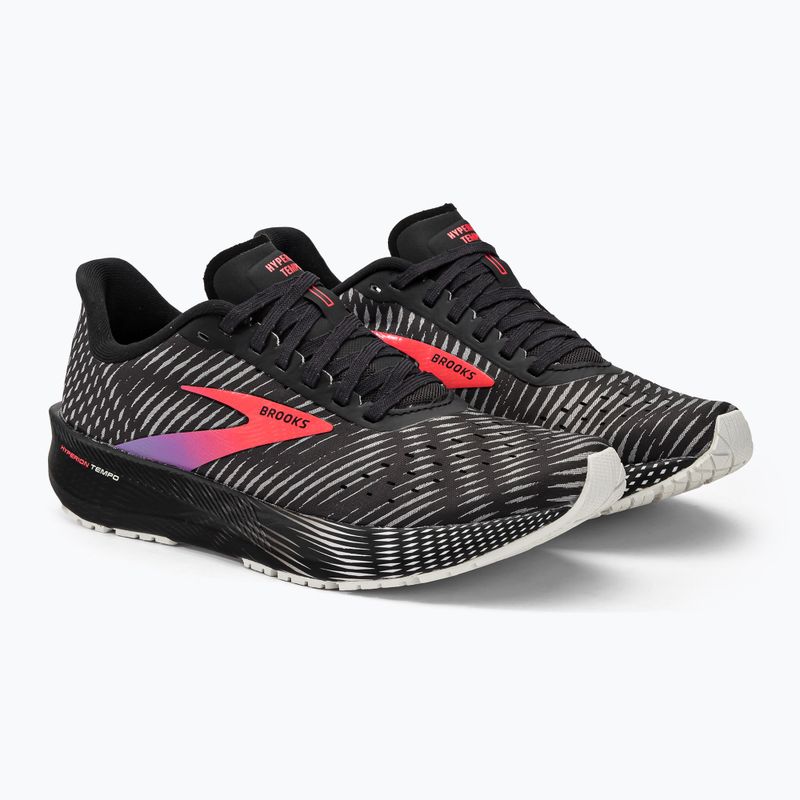 Brooks Hyperion Tempo moteriški bėgimo bateliai juoda/koralinė/violetinė 4