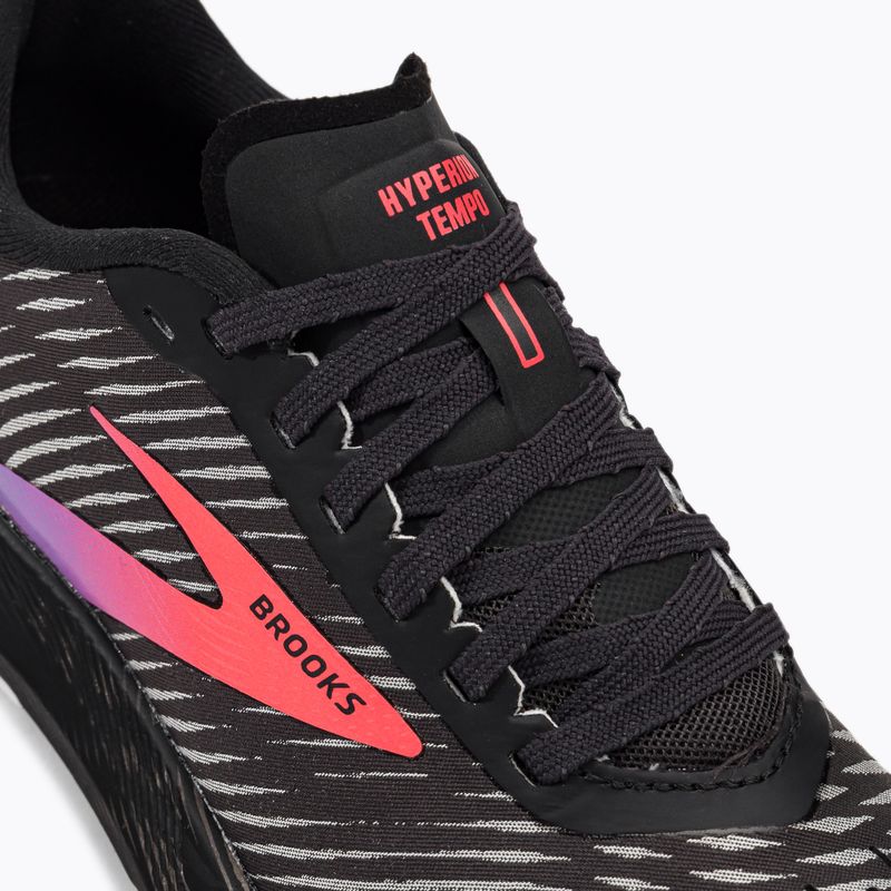 Brooks Hyperion Tempo moteriški bėgimo bateliai juoda/koralinė/violetinė 8