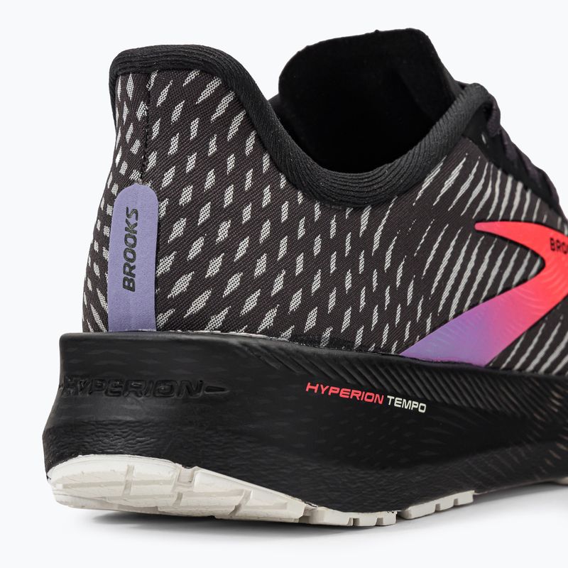 Brooks Hyperion Tempo moteriški bėgimo bateliai juoda/koralinė/violetinė 9