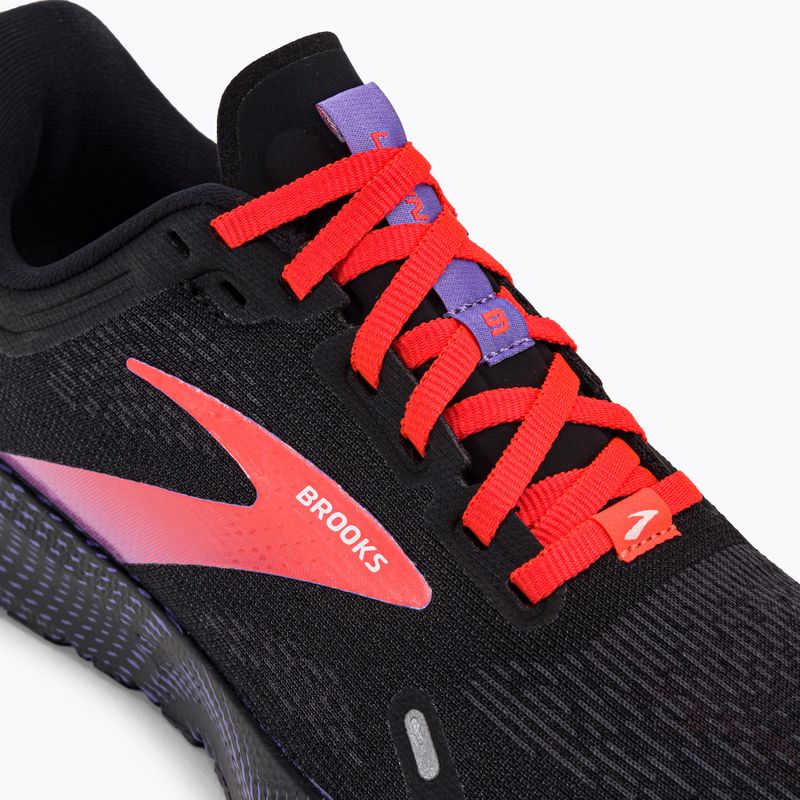 Moteriški bėgimo bateliai Brooks Launch 9 black/coral/purple 8