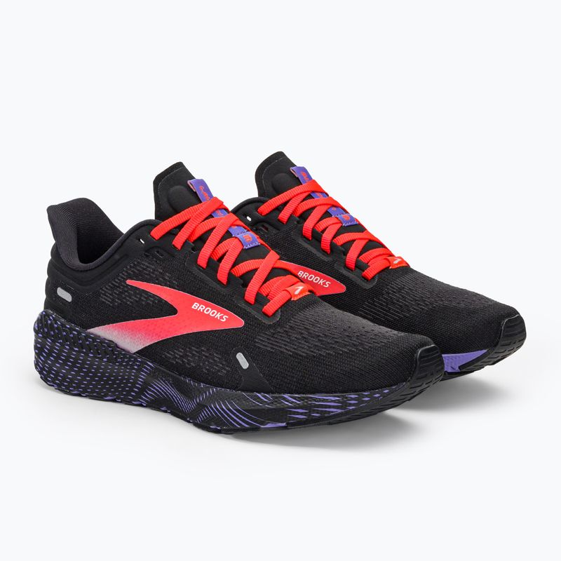 Moteriški bėgimo bateliai Brooks Launch GTS 9 black/coral/purple 4