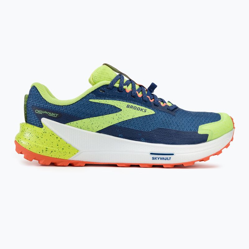 Vyriški bėgimo batai Brooks Catamount 2 navy/firecracker/sharp green 2