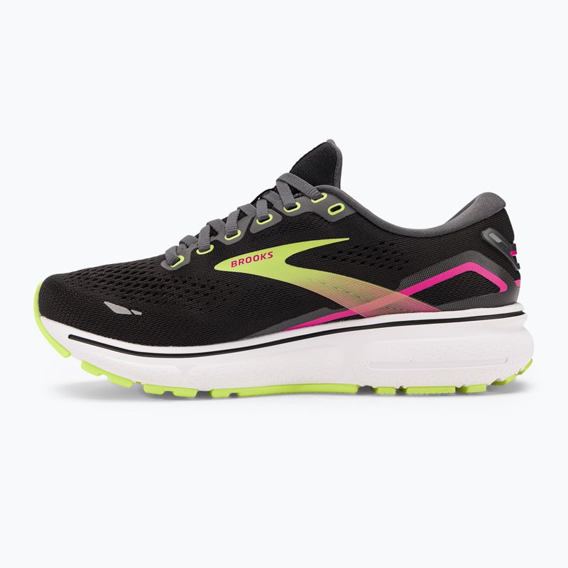 Brooks Ghost 15 moteriški bėgimo bateliai black/ebony/sharp green 10