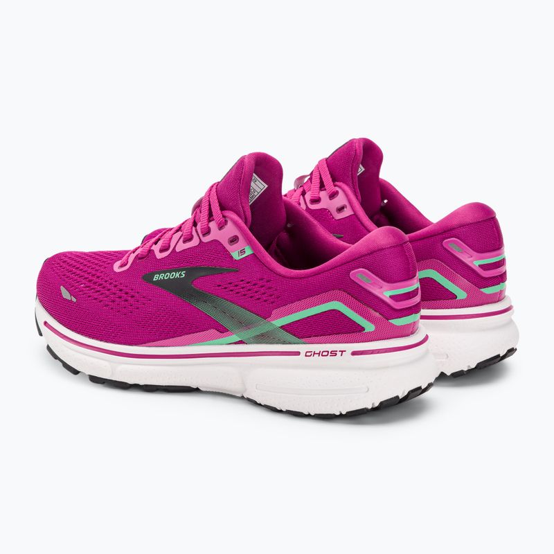 Brooks Ghost 15 moteriški bėgimo bateliai pink/festival fuchsia/black 3