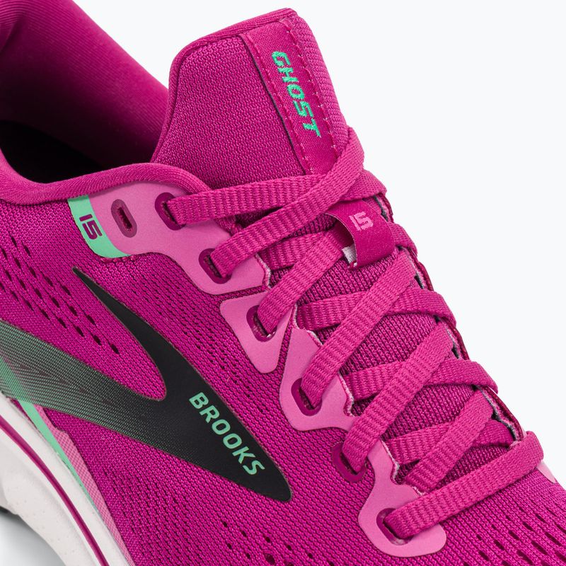 Brooks Ghost 15 moteriški bėgimo bateliai pink/festival fuchsia/black 8