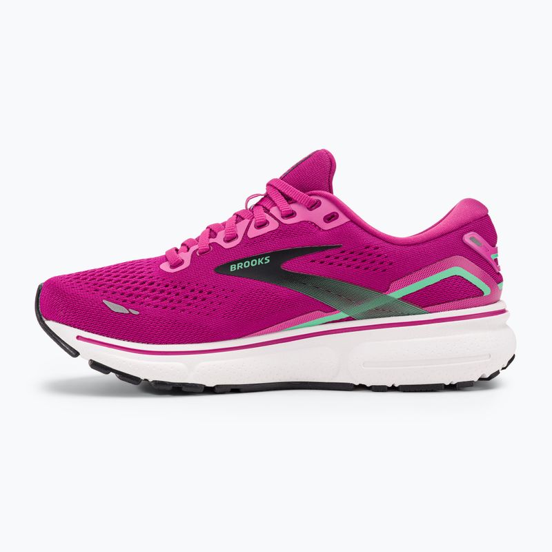 Brooks Ghost 15 moteriški bėgimo bateliai pink/festival fuchsia/black 10