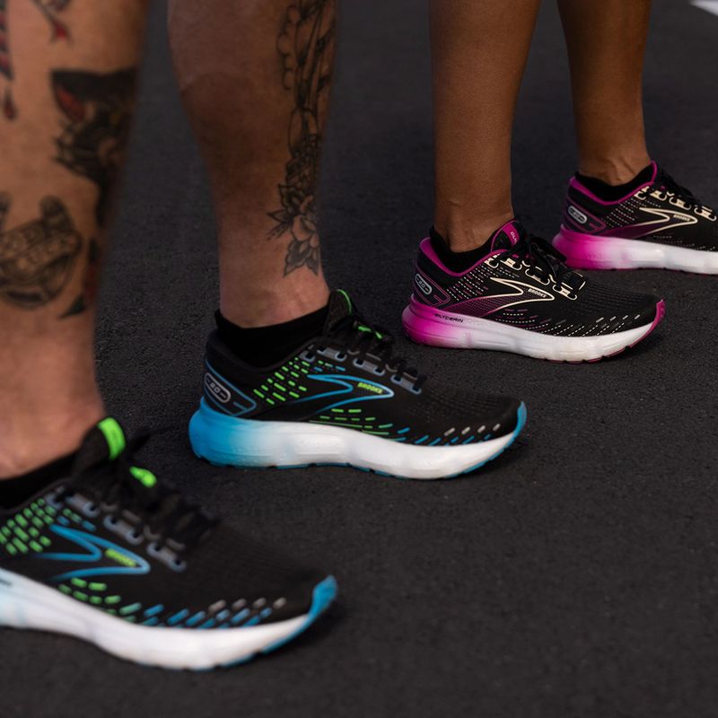 Moteriški bėgimo batai Brooks Glycerin GTS 20 black/fuchsia/linen 4