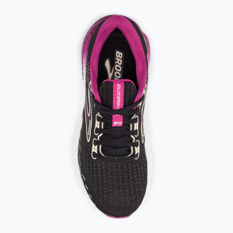 Moteriški bėgimo batai Brooks Glycerin GTS 20 black/fuchsia/linen 8