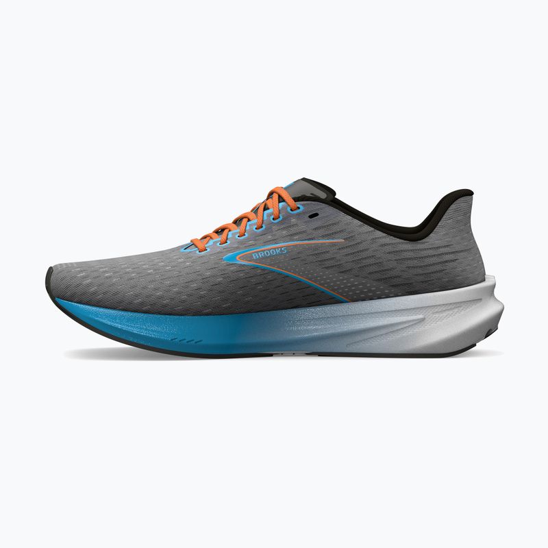 Brooks Hyperion vyriški bėgimo bateliai Grey/atomic blue/scarlet 13