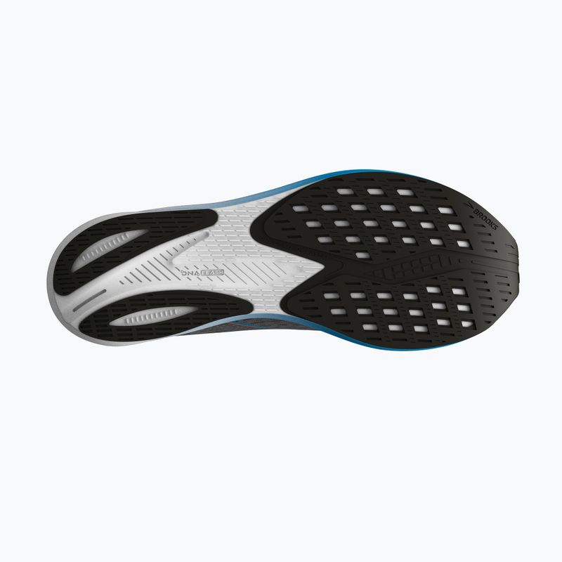Brooks Hyperion vyriški bėgimo bateliai Grey/atomic blue/scarlet 14