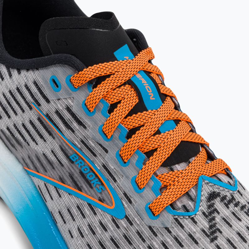 Brooks Hyperion vyriški bėgimo bateliai Grey/atomic blue/scarlet 8