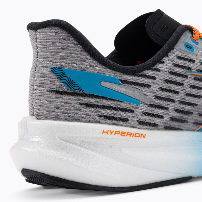 Brooks Hyperion vyriški bėgimo bateliai Grey/atomic blue/scarlet 9