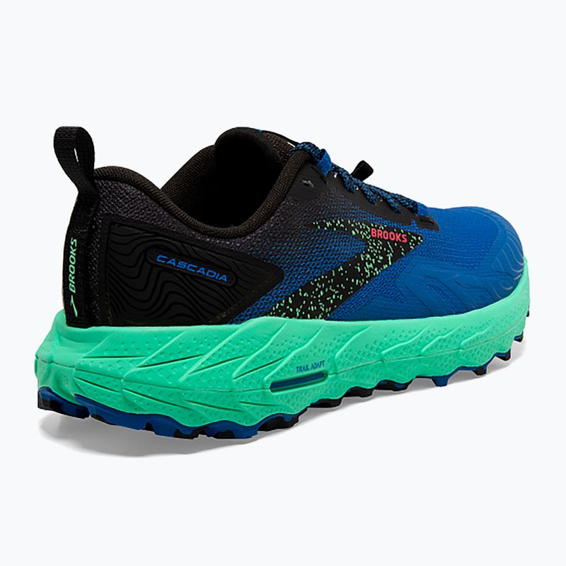 Vyriški bėgimo bateliai Brooks Cascadia 17 victoria blue/black/spring bud 10