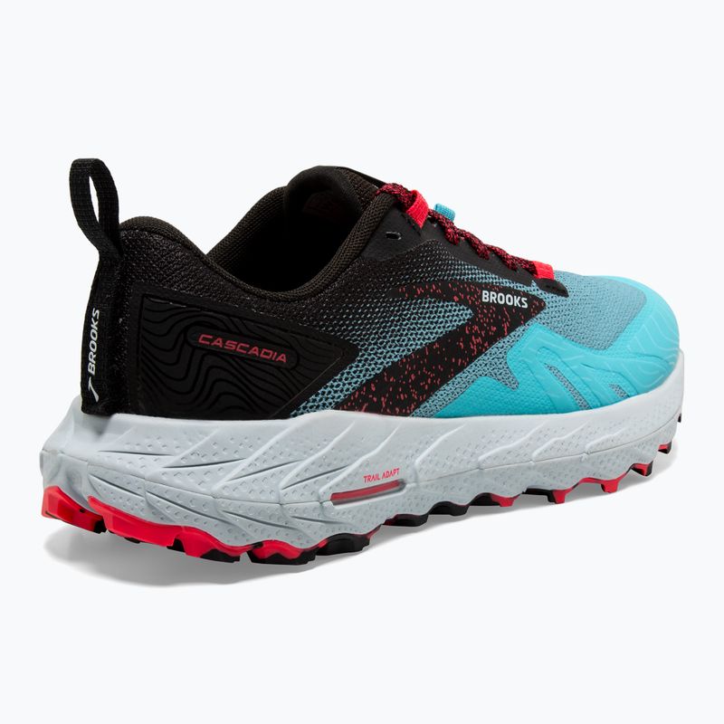 Moteriški bėgimo batai Brooks Cascadia 17 bluefish/black/diva pink 10