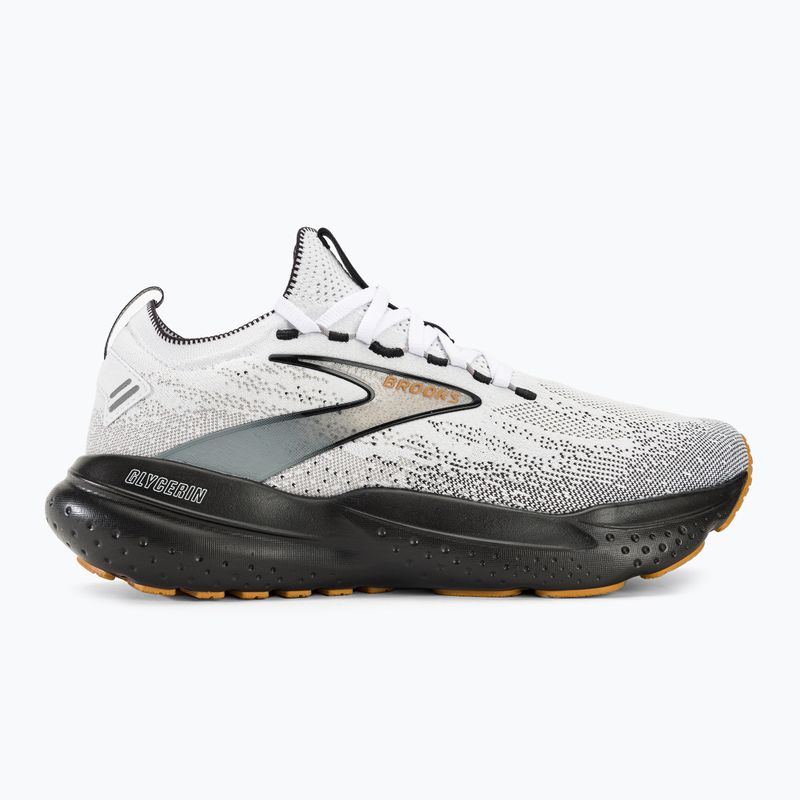 Vyriški bėgimo bateliai Brooks Glycerin StealthFit 21 white/grey/black 3