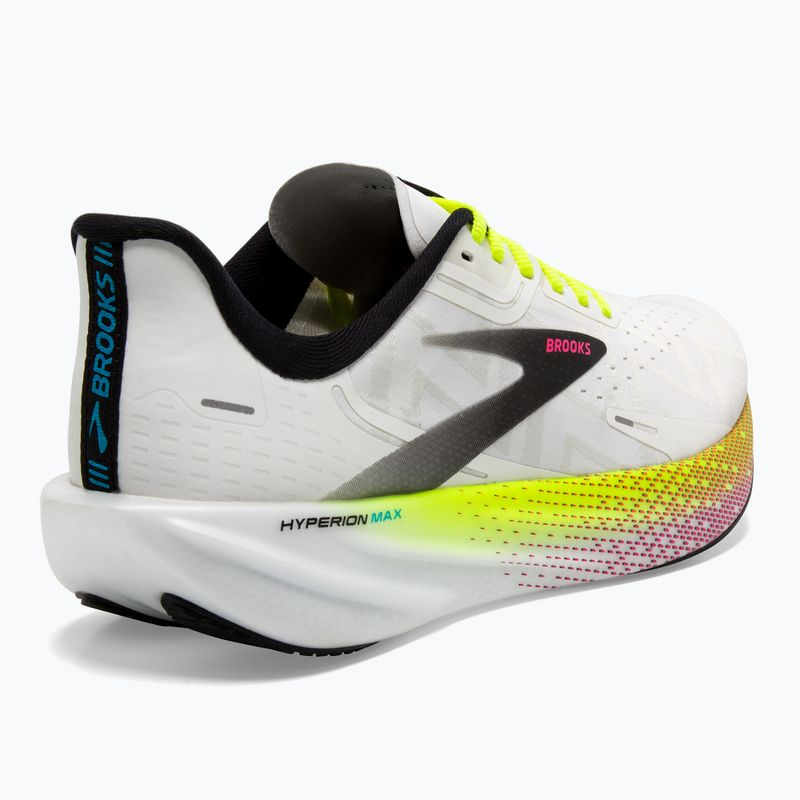 Moteriški bėgimo batai Brooks Hyperion Max white/black/nightlife 9