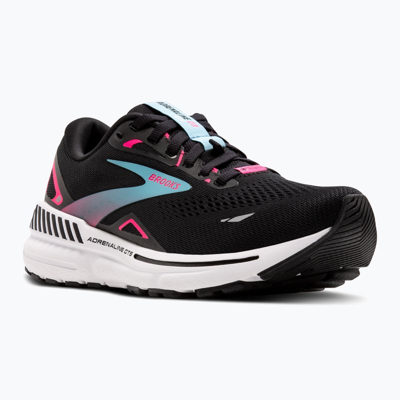 Moteriški bėgimo bateliai Brooks Adrenaline GTS 23 GTX black/knockout pink/aqua 8