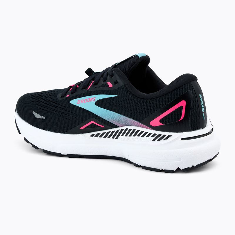 Moteriški bėgimo bateliai Brooks Adrenaline GTS 23 GTX black/knockout pink/aqua 3