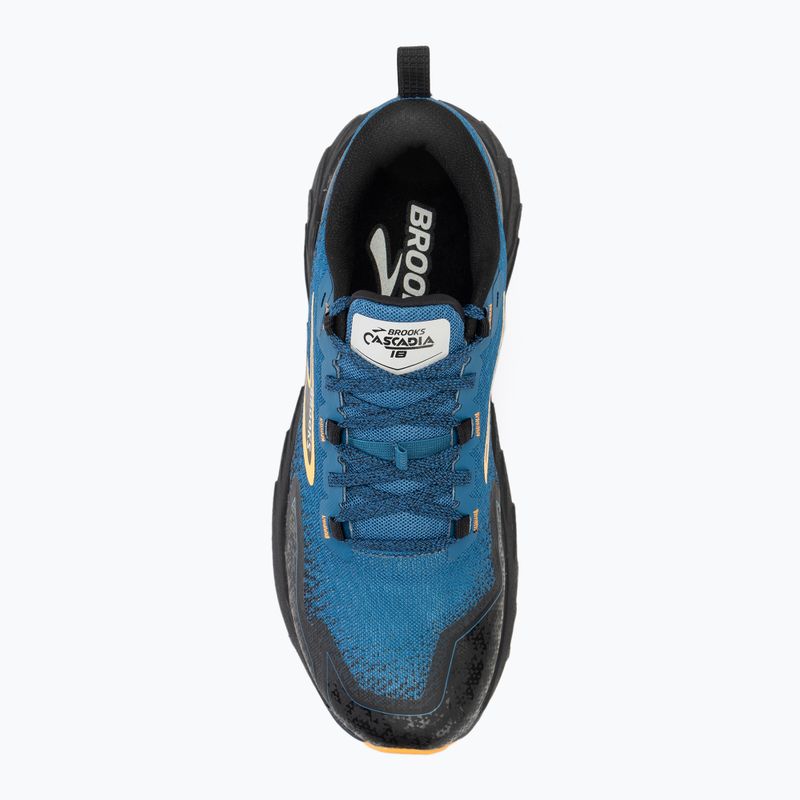 Vyriški bėgimo bateliai Brooks Cascadia 18 blue sapphire/black/orange 5