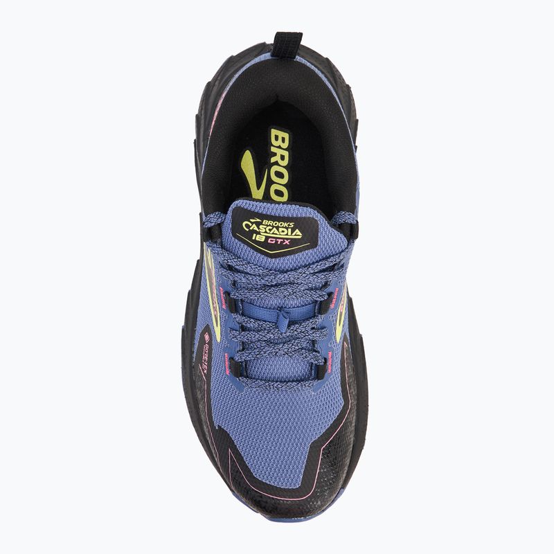Moteriški bėgimo batai Brooks Cascadia 18 GTX grey blue/black/pink 5