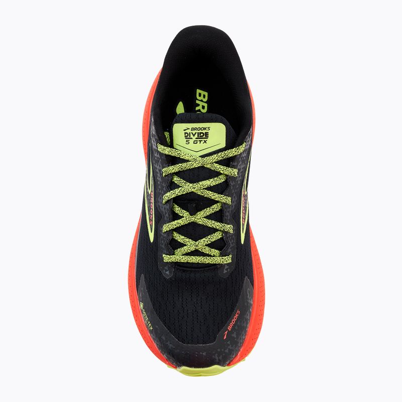 Vyriški bėgimo bateliai Brooks Divide 5 GTX black/cherry/lime 5