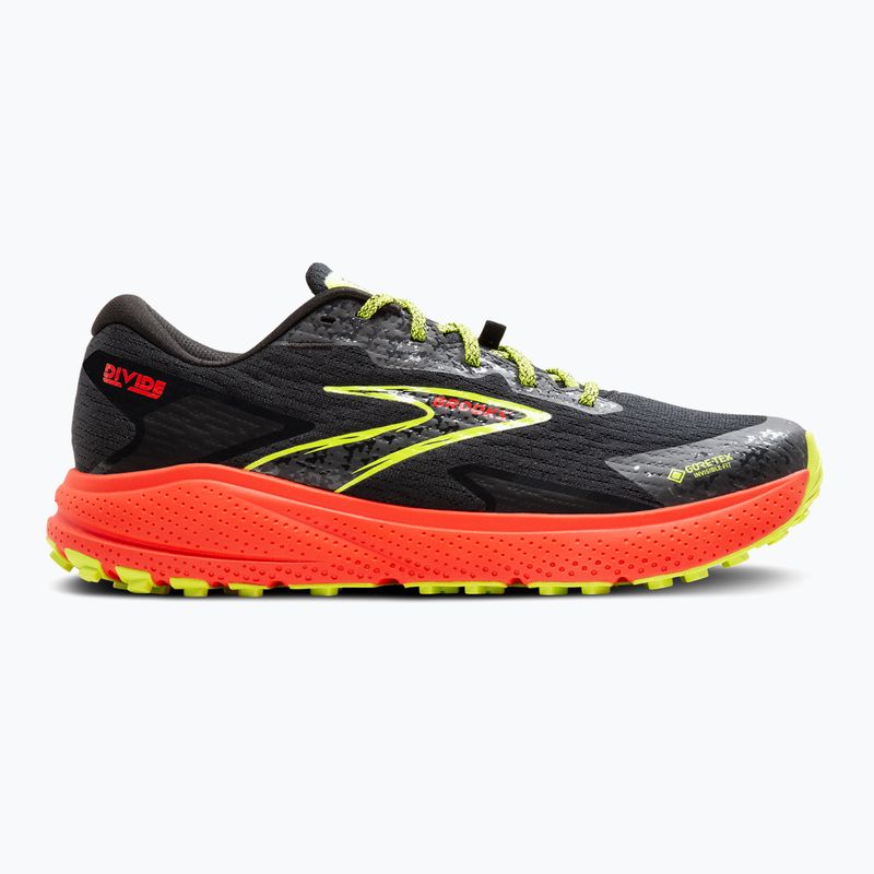 Vyriški bėgimo bateliai Brooks Divide 5 GTX black/cherry/lime 9