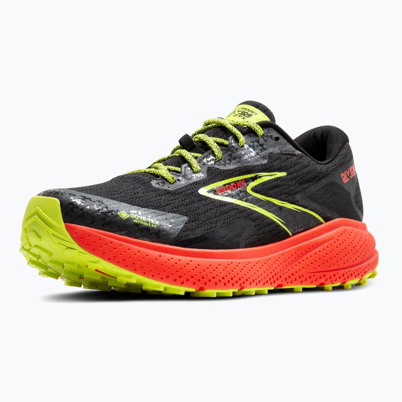 Vyriški bėgimo bateliai Brooks Divide 5 GTX black/cherry/lime 12