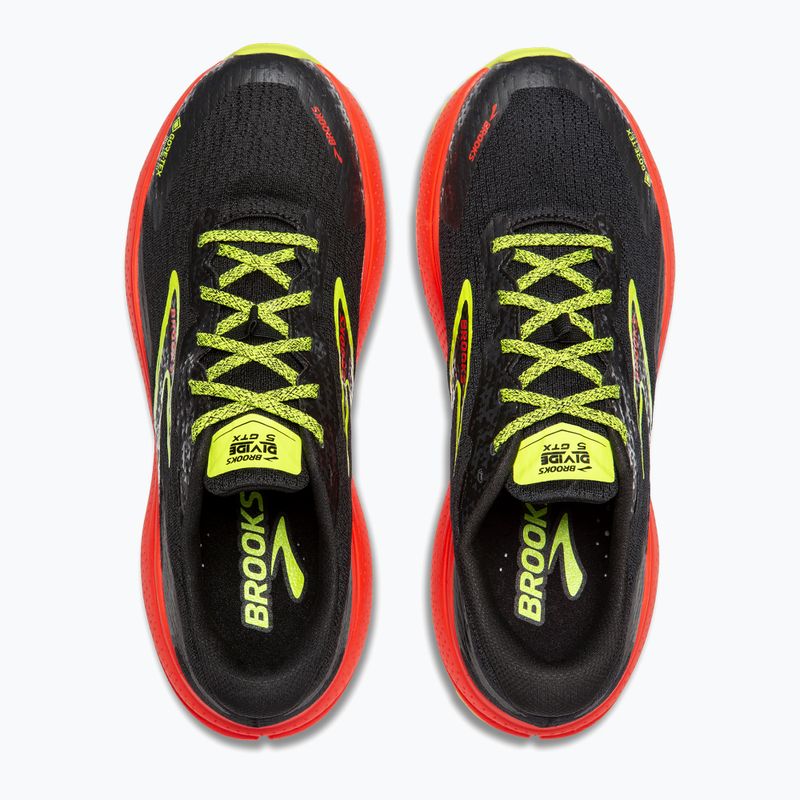 Vyriški bėgimo bateliai Brooks Divide 5 GTX black/cherry/lime 14