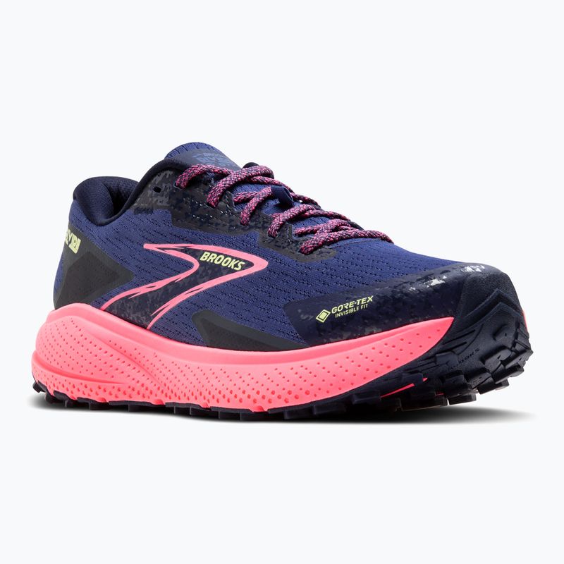 Moteriški bėgimo bateliai Brooks Divide 5 GTX grey blue/pink/lime 8