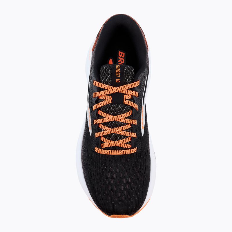 Vyriški bėgimo bateliai Brooks Ghost 16 black/orange/white 5