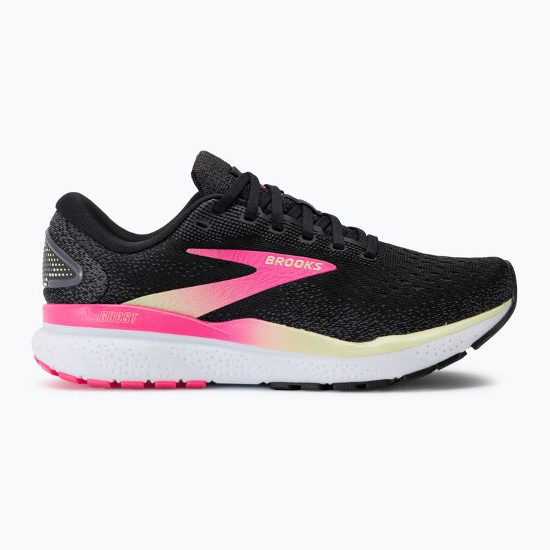 Moteriški bėgimo bateliai Brooks Ghost 16 black/pink/yellow 2