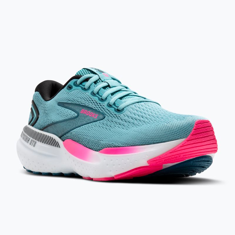 Moteriški bėgimo bateliai Brooks Glycerin GTS 21 moroccan blue/aqua/pink 8