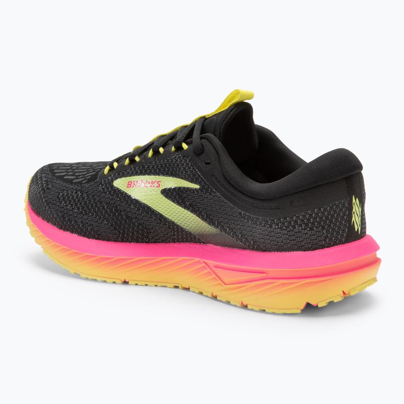 Moteriški bėgimo bateliai Brooks Revel 7 black/pink/lemon tonic 3