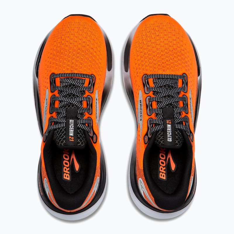 Vyriški bėgimo bateliai Brooks Glycerin 21 orange/black/white 14