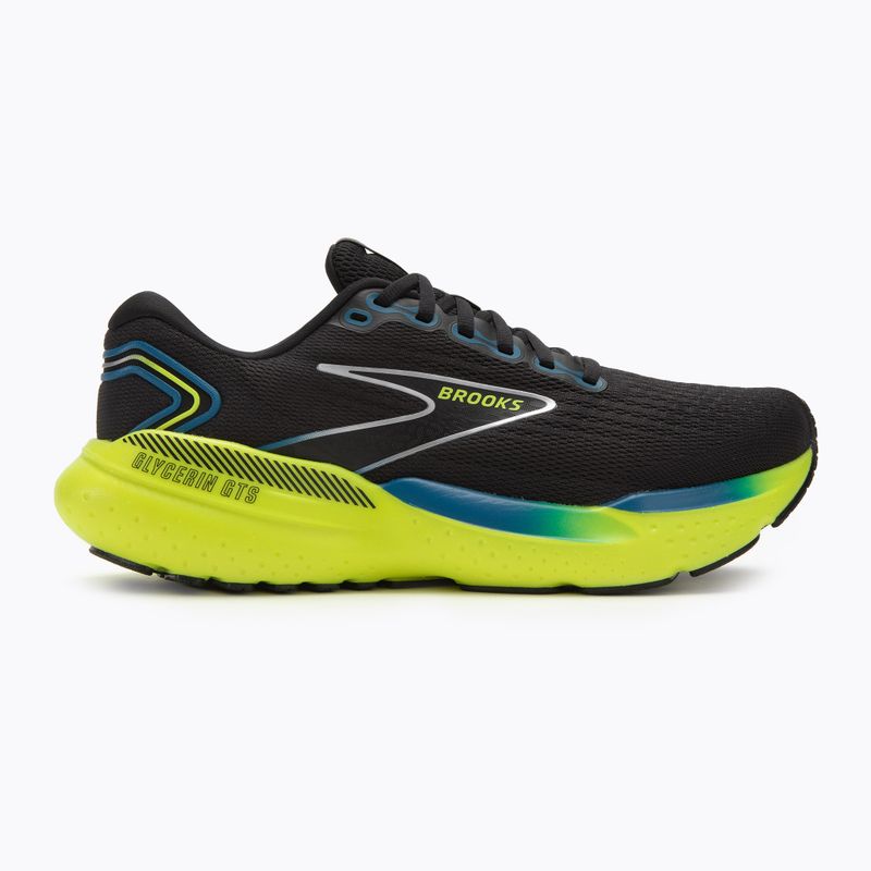 Vyriški bėgimo bateliai Brooks Glycerin GTS 21 black/blue/nightlife 2