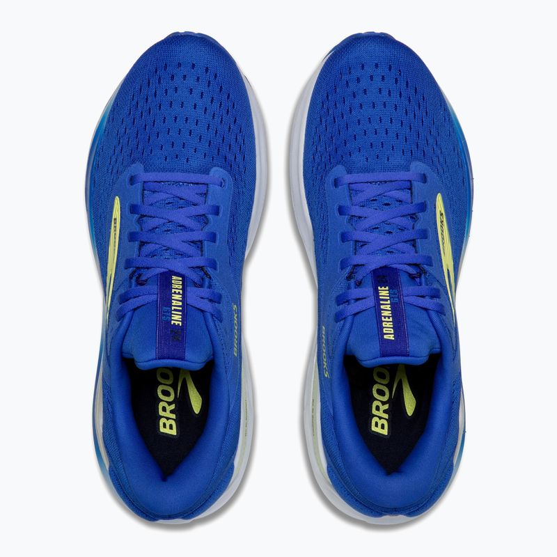 Vyriški bėgimo batai Brooks Adrenaline GTS 24 wide fit cobalt/neo yellow/peacoat 12