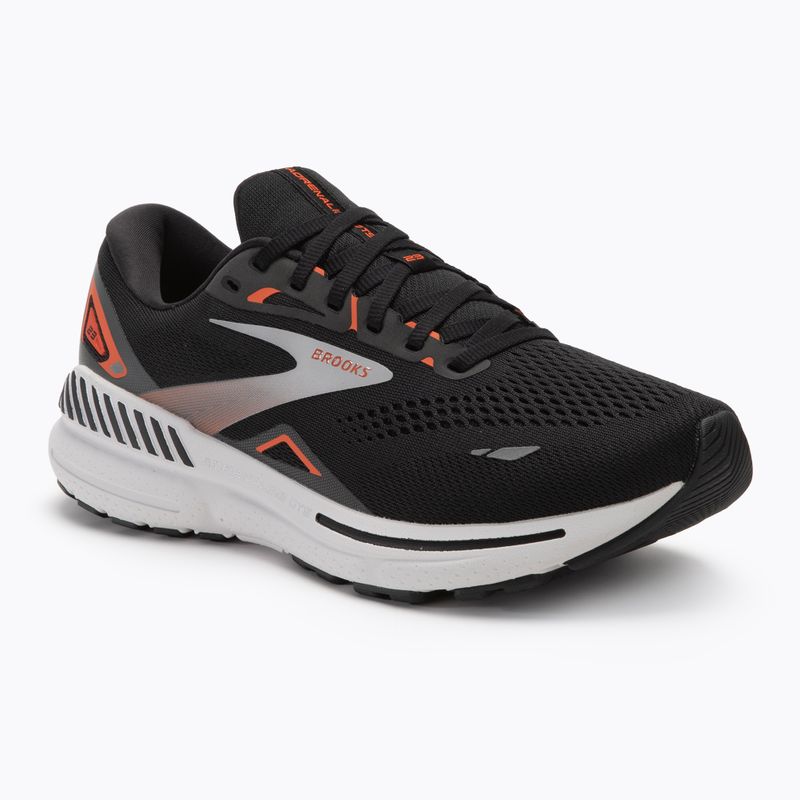 Vyriški bėgimo bateliai Brooks Adrenaline GTS 23 black/mandarin red/silver