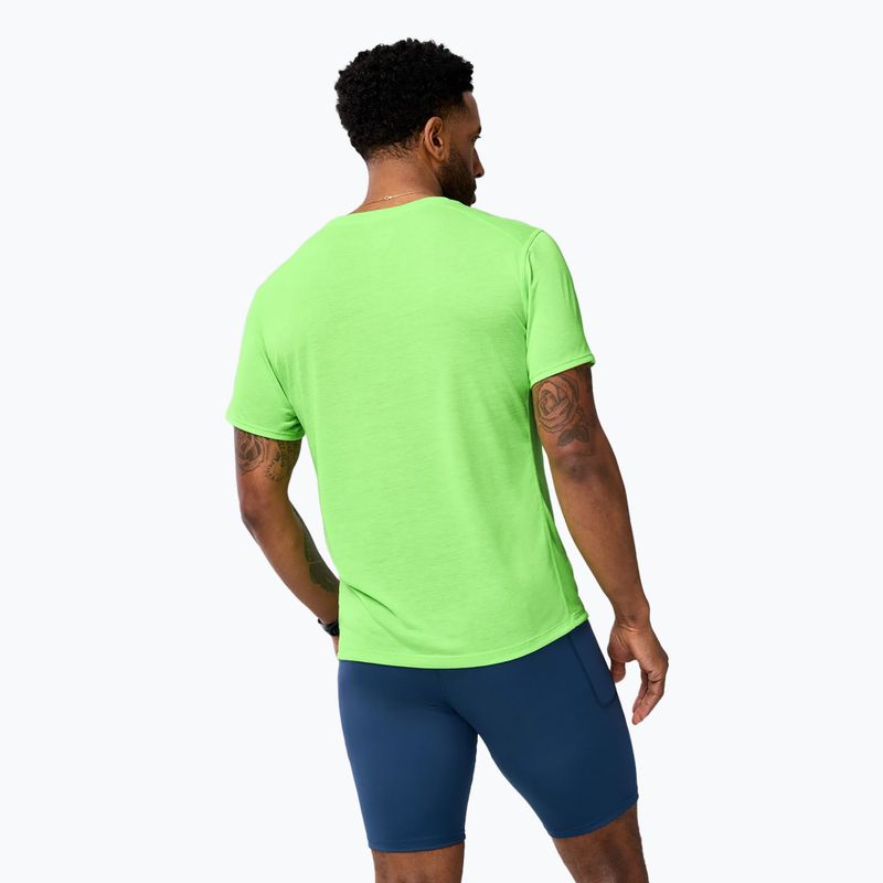 Vyriški bėgimo marškinėliai Brooks Distance 3.0 neo limeade/brooks logo 3