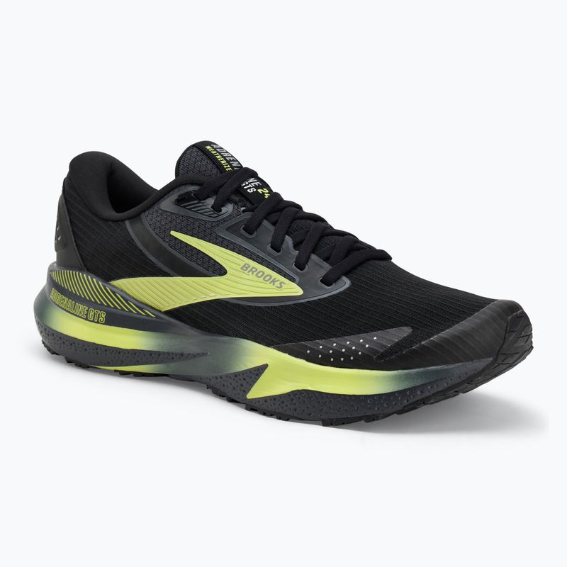 Vyriški bėgimo batai Brooks Adrenaline GTS 24 Weatherized black/ebony/new yellow