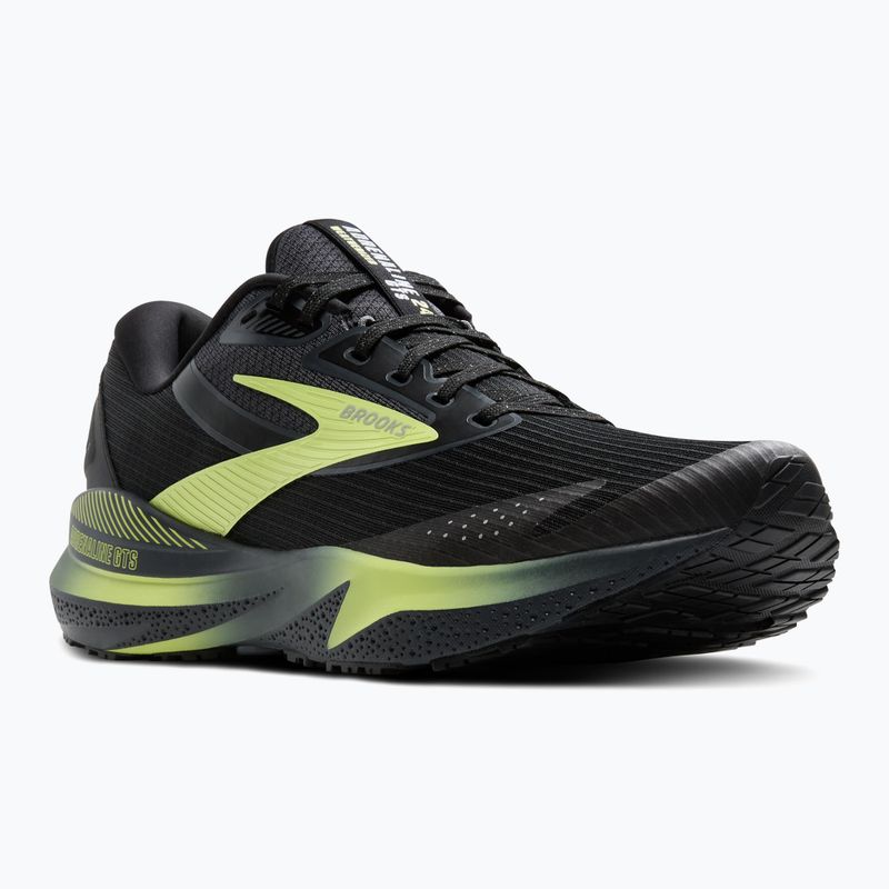 Vyriški bėgimo batai Brooks Adrenaline GTS 24 Weatherized black/ebony/new yellow 8