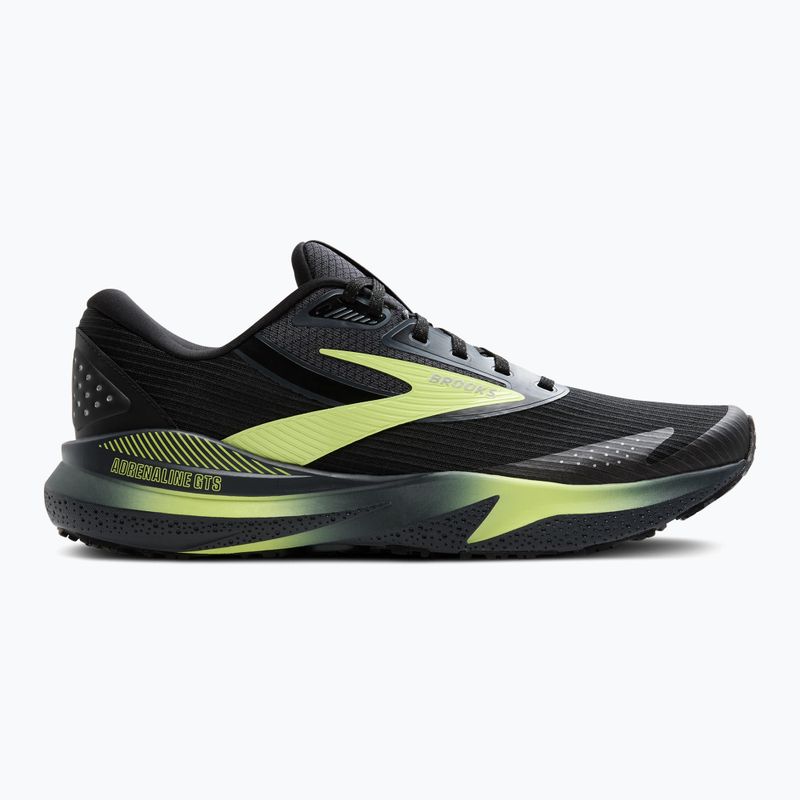 Vyriški bėgimo batai Brooks Adrenaline GTS 24 Weatherized black/ebony/new yellow 9