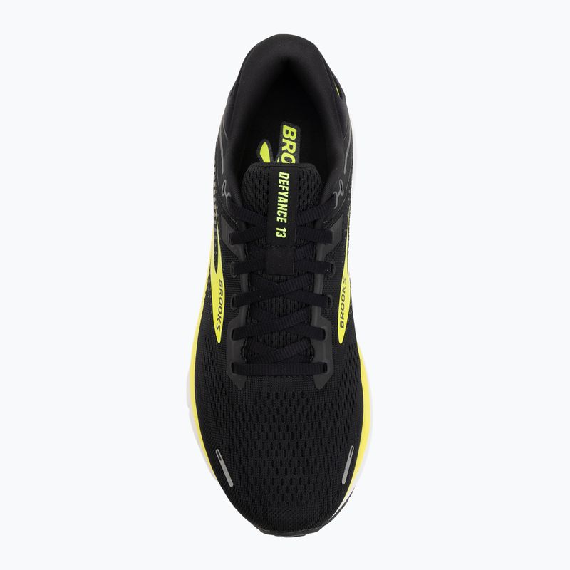Vyriški bėgimo bateliai Brooks Defyance 13 black/yellow/white 5