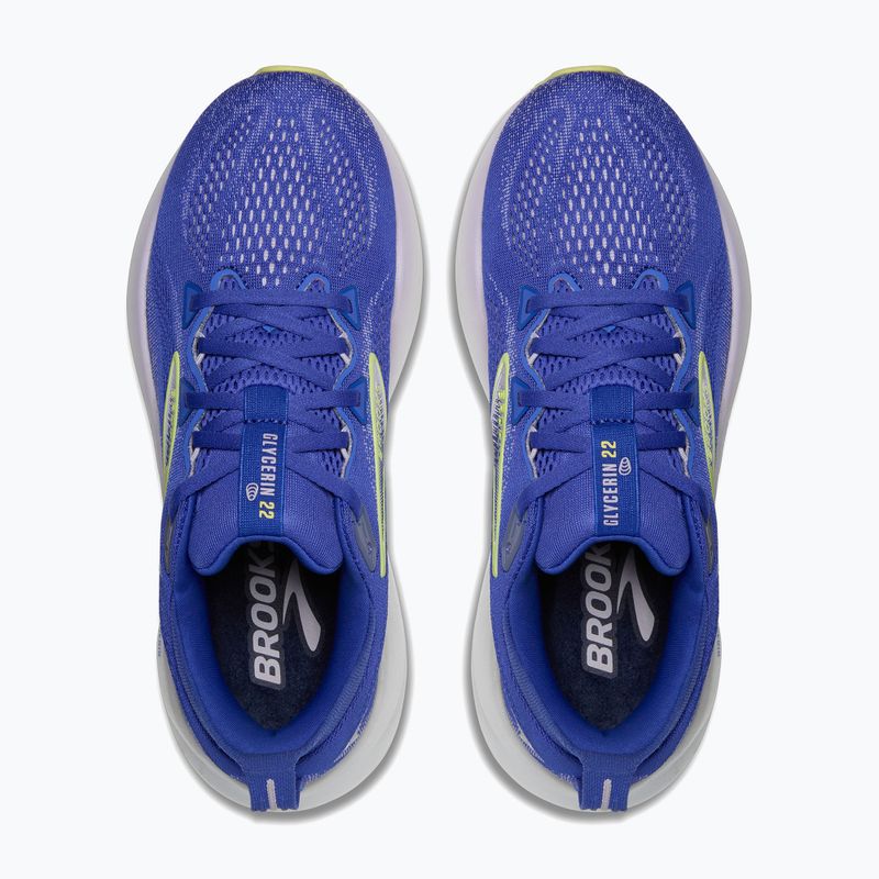 Moteriški bėgimo batai Brooks Glycerin 22 amparo blue/hyper iris/yellow 11