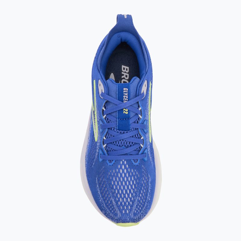 Moteriški bėgimo batai Brooks Glycerin 22 amparo blue/hyper iris/yellow 5